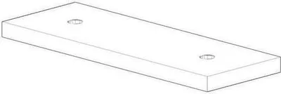 Produktbild von Dornb Platte 170x80x30, chr chrom