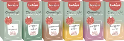Produktbild von Bolsius Set aus 12 Nachfüllungen Duftkerzen, verschiende düfte
