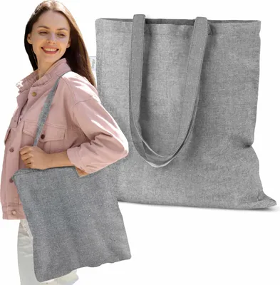 Obrázek produktu pro BIO bavlněná taška 38×42 cm – odolná, opakovaně použitelná nákupní taška do města a pro každodenní použití