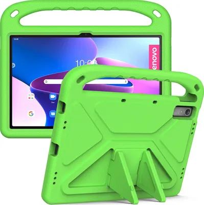 Produktbild von Hülle für Lenovo Tab P11 Gen 2 (TB350FU / TB350XU) 11,5 Zoll, Leichte Stoßfeste Eva Kinder Schutzhülle mit Griff und Faltbarem Ständer Grün