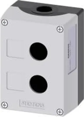Produktbild von Siemens Leergehäuse 2 Einbaustellen, für Bodenbefestigung (L x B x H) 118.4 x 85 x 64 mm Grau SIRIUS ACT 3SU1852-0AA00- (3SU1852-0AA00-0AB1)