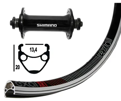 Immagine prodotto di Ruota V 13-622 Tiagra nero QR 32L Exal XR-1 sz/silb.o.Ösen.Niro-Spei.sz.DD