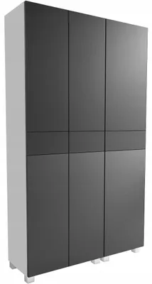 Zdjęcie produktu dla szafa do łazienki słupek łazienkowy wiszący stojący 100 100cm szary mat