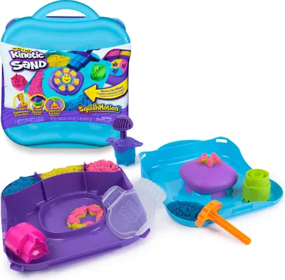 Obrázek produktu pro Kinetic Sand SquishMotion, Kinetický písek pro děti, 5 rok/roky, Vícebarevný