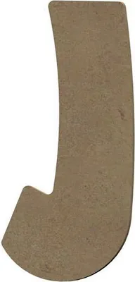Produktbild von Großbuchstabe J aus MDF-Holz zum Verzieren - 15 cm