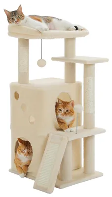 Immagine prodotto di Elzusha - Tiragraffi per gatti con rifugio privato e superficie in sisal