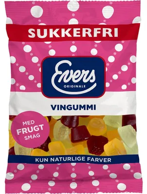 Produktbild von Evers Vingummi zuckerfrei 70g