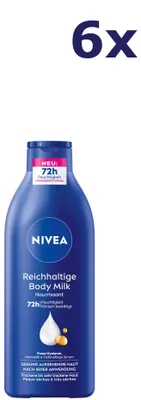 Productafbeelding van 6x NIVEA Verzorgende Body Milk 400 ml