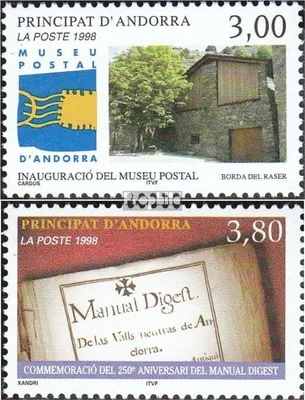 Produktbild von Briefmarken Andorra - Französische Post 1998 Mi 531,532 (kompl.Ausg.) postfrisch Postmuseum
