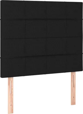 Obrázok produktu pre vidaXL Čelo postele čierne 100 x 5 x 118/128 cm látka