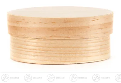 Zdjęcie produktu dla Pudełko z wiórów owalne szer. x wys. x gł. = 75 x 40 x 30 mm NOWE