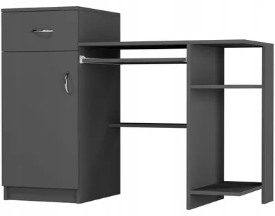 Obrázek produktu pro Psací stůl počítačový 120cm zásuvka skříňka FRAMIRE N-8 antracit