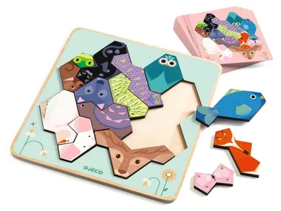 Produktbild von Lernspiel Geometrie und Tiere, Djeco