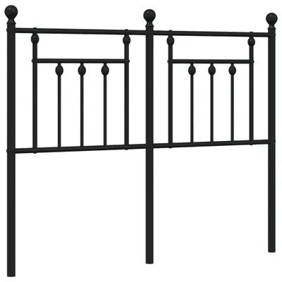 Produktbild von vidaXL Ersatz-Kopfteil Metall Schwarz 120 cm