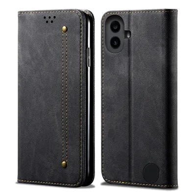 Obrázek produktu pro Pouzdro pro Nothing CMF Phone 1, Kožené Peněženkové Pouzdro s Magnetickým Uzavíráním a Stojánkem černé