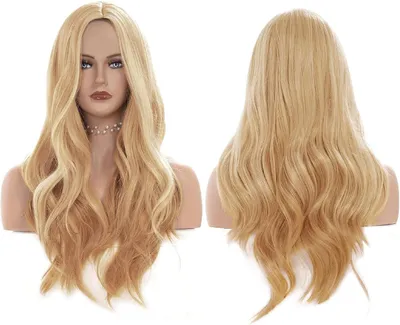 Obrázok produktu pre Paruka Dlhé Vlnité Blond, 70 cm, odolná voči teplu syntetická, pre rolové hry