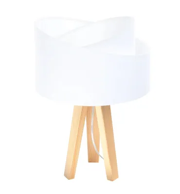 Zdjęcie produktu dla Lampa stołowa GEMSTONE biała/sosna