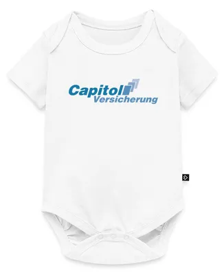 Produktbild von Spreadshirt Stromberg Logo Capitol Versicherung Kurzarm Tages Baby Body, 68 (3-6 M.), Weiß