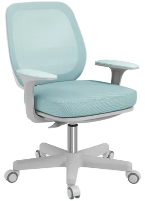 Produktbild von Bürostuhl, Ergonomisch Schreibtischstuhl mit Drehfunktion, Höhenverstellbar 55 x 48 x 82,5-94,5 cm Grün