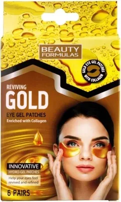 Produktbild von BEAUTY FORMULAS Gold Eye Gel Patches 6 Paar