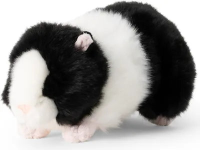 Produktbild von Meerschweinchen Animigos Kuscheltier in schwarz-weiß