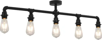 Zdjęcie produktu dla Lampa Sufitowa, Czarna, 5 Żarówek E27 Lumarko!
