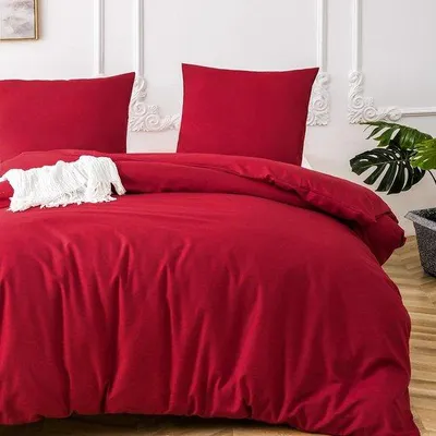 Immagine prodotto di Lenzuola rosse, microfibra, 200x220 cm, con cerniera