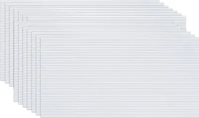 Obrázek produktu pro LARS360 Balení 14 polykarbonátových dutých stěnových desek Náhradní desky pro zahradní skleník 1210x605x4mm Cca 10,25 m² s UV odolným (transparentní)