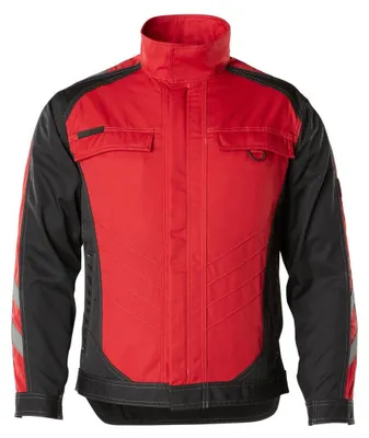 Produktbild von MASCOT 12209-442-0209-XL, Jacke, Unisex, Schwarz, Rot, XL, 112 cm, Baumwolle, Polyester