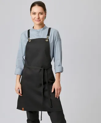 Produktbild von Latzschürze B 70 x L 80cm, schwarz : 65% Polyester 35% Baumwolle 235 g/m² : schwarz