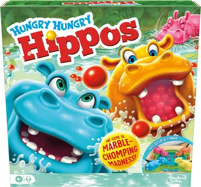 Produktbild von Brettspiel Hungry Hungry Hippos