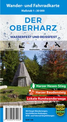 Immagine prodotto di Mappa escursionistica e ciclistica dell'Oberharz 1 : 30 000