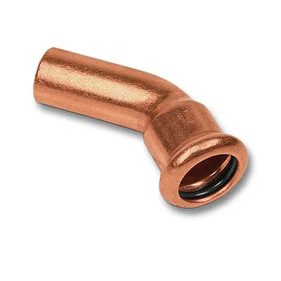 Produktbild von SANHA-Press Bogen 45° 1M : 22 Anschluss Dimension: 22