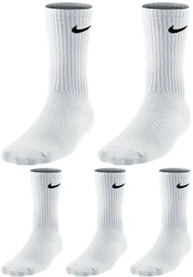 Produktbild von 5 Paar Nike Socken Herren Damen - Farbe: weiß - Größe: 42-46