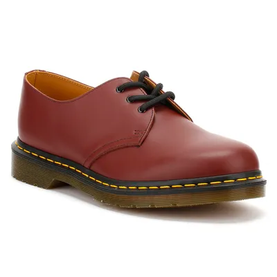 Obrázok produktu pre DR. MARTENS Šnurovacie topánky 1461 DMC, kožené, tmavo červené Uni Red - 37
