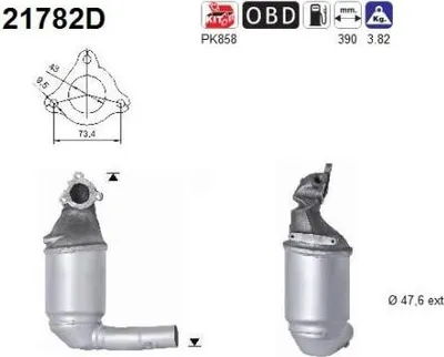Produktbild von AS Katalysator Kat für OPEL Corsa D Schrägheck (S07) 21782D