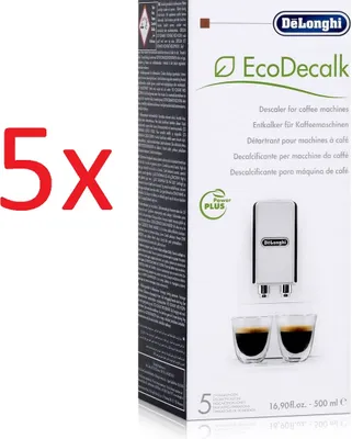 Produktbild von Delonghi EcoDecalk DLSC 500 Entkalker für Kaffeevollautomaten 500ml (5er Pack)