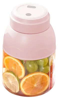 Produktbild von Zimilo Kompakte Tragbare Elektrische Saftpresse, 800ml Smoothie-Maker, Starke 150W, 5-Klingen, Kabellos Eis-Crusher, BPA-frei, Rosa
