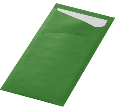 Zdjęcie produktu dla Duni Serviettentaschen Leaf green 100 Stück 1er Pack