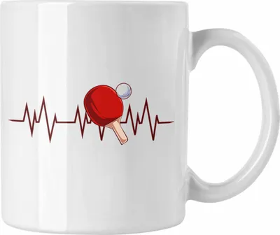 Produktbild von Lustige Tischtennis-Tasse - Das ideale Geschenk für Tischtennisspieler (Weiß)