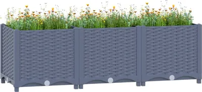 Produktbild von "2026 Promotion" Hochbeet - Pflanzkasten - 120x40x38 cm - Polypropylen - Beete CC4745