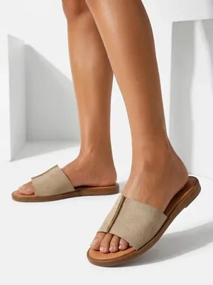 Produktbild von Lässige Damen-Pantoletten mit flacher Sohle Solez, Größe 37