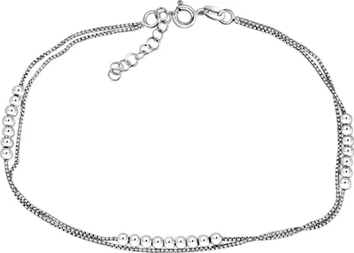 Produktbild von V Fusskette 925/- Sterling Silber rhodiniert 2.rhg.