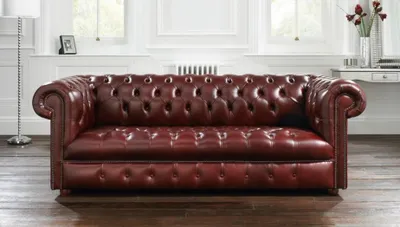 Produktbild von Chesterfield Design Luxus Polster Sofa Couch Sitz Garnitur Leder Textil Neu #260