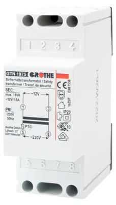 Obrázok produktu pre Zvonkový transformátor Grothe 12 V/AC 1,5 A 14101 (14101)