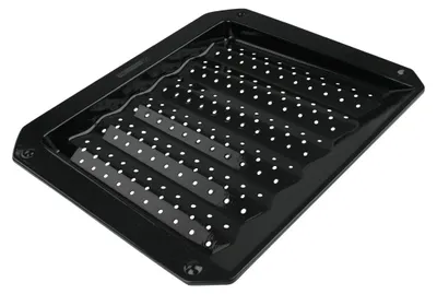 Image de Plaque ondulée et perforée pour four et barbecue en tôle 38 x 33 cm FM Professional Barbecue