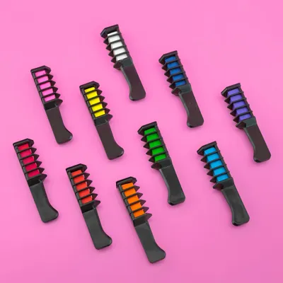Produktbild von PRECORN Auswaschbare Haarkreide Set für Mädchen | Temporäre Haarfarben | Fasching, Geburtstage & mehr | Kinder Colorationen | 10 versch. Farben