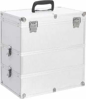 Produktbild von Kosmetikkoffer 37x24x40 cm Silbern Aluminium