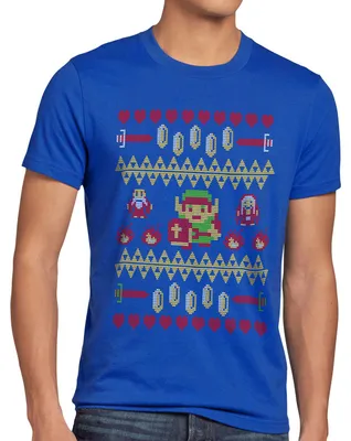 Produktbild von style3 Link Ugly Christmas Sweater Herren T-Shirt strick pulli weihnachten xmas