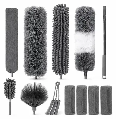 Teleskop-Staubtuch-Set, 12-teilig, bis 245 cm ausziehbar